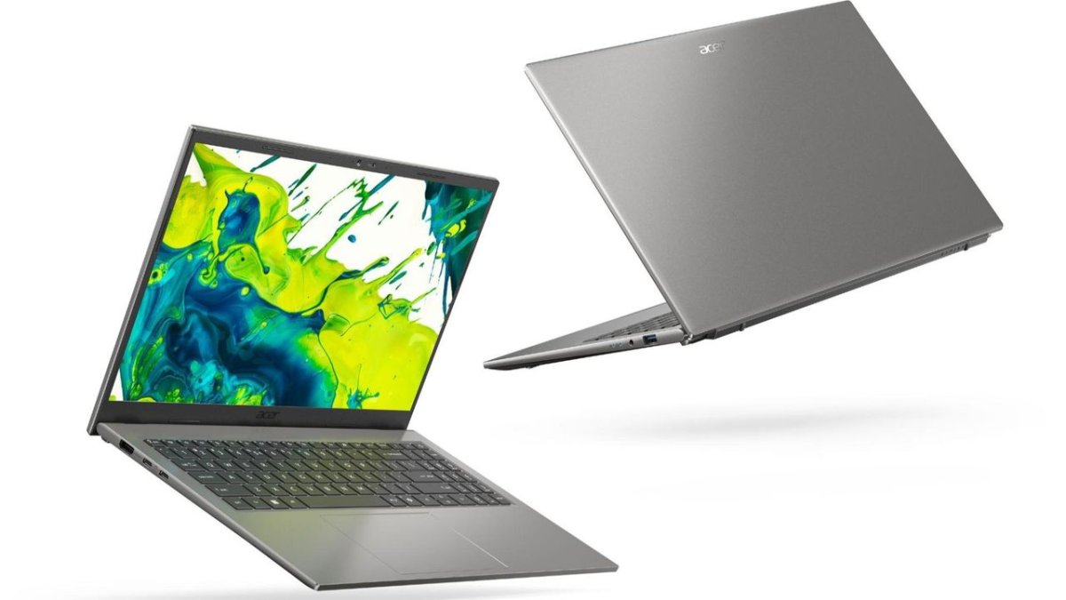 Acer Aspire Go 15 laptop featuring the Snapdragon C platform.