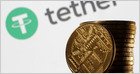 Tether and Georgian lari symbols representing the GELT stablecoin partnership.