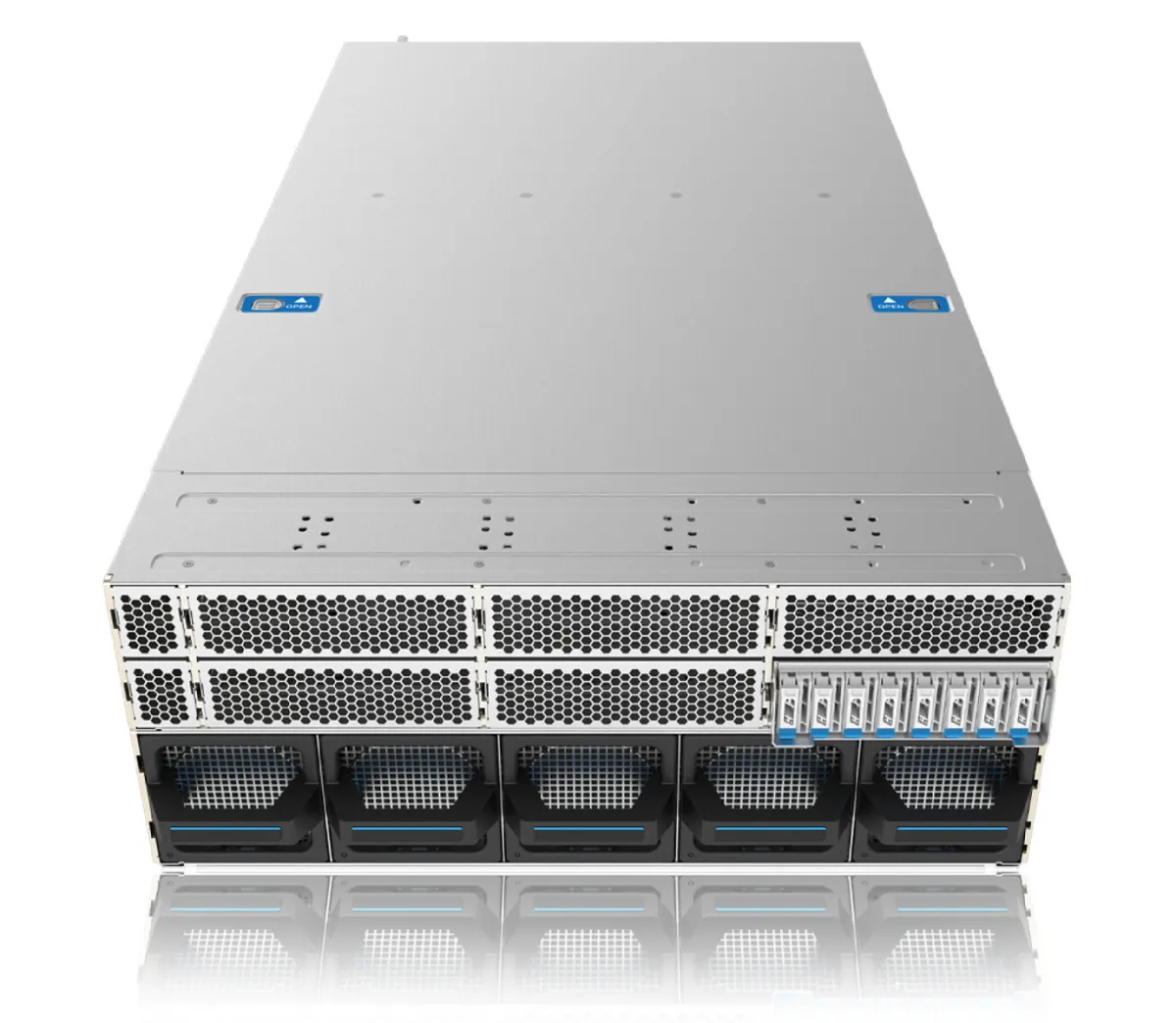 The Inno3D enterprise GPU server features a standardized chassis with integrated networking for AI workloads.