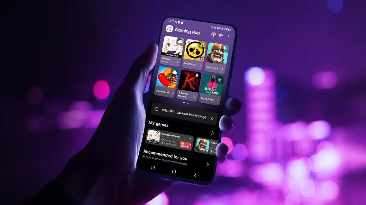 Samsung Gaming Hub beta dashboard features refined game recommendations and more intuitive control mappings for early test...