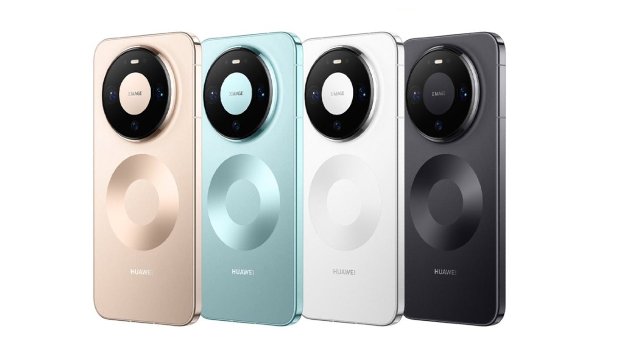 A detailed view of the Huawei Mate 90 smartphone and the Kirin 9050 Pro processor chip.