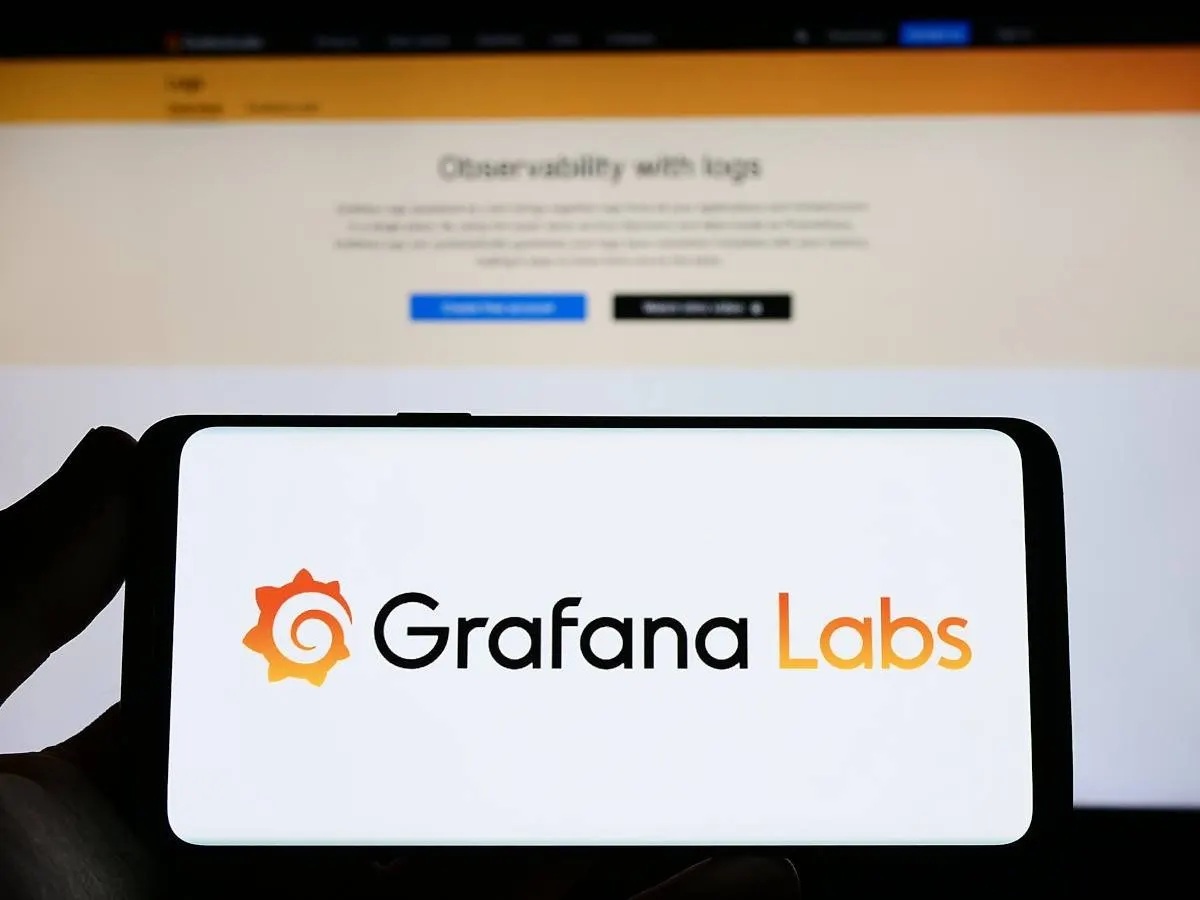 Cybersecurity breach illustration showing hackers accessing GitHub and demanding ransom from Grafana Labs
