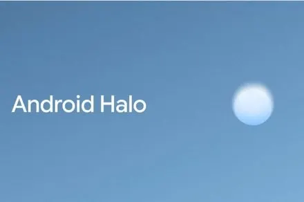 The mobile status bar displays real-time AI agent activity tracking for the Android Halo feature.