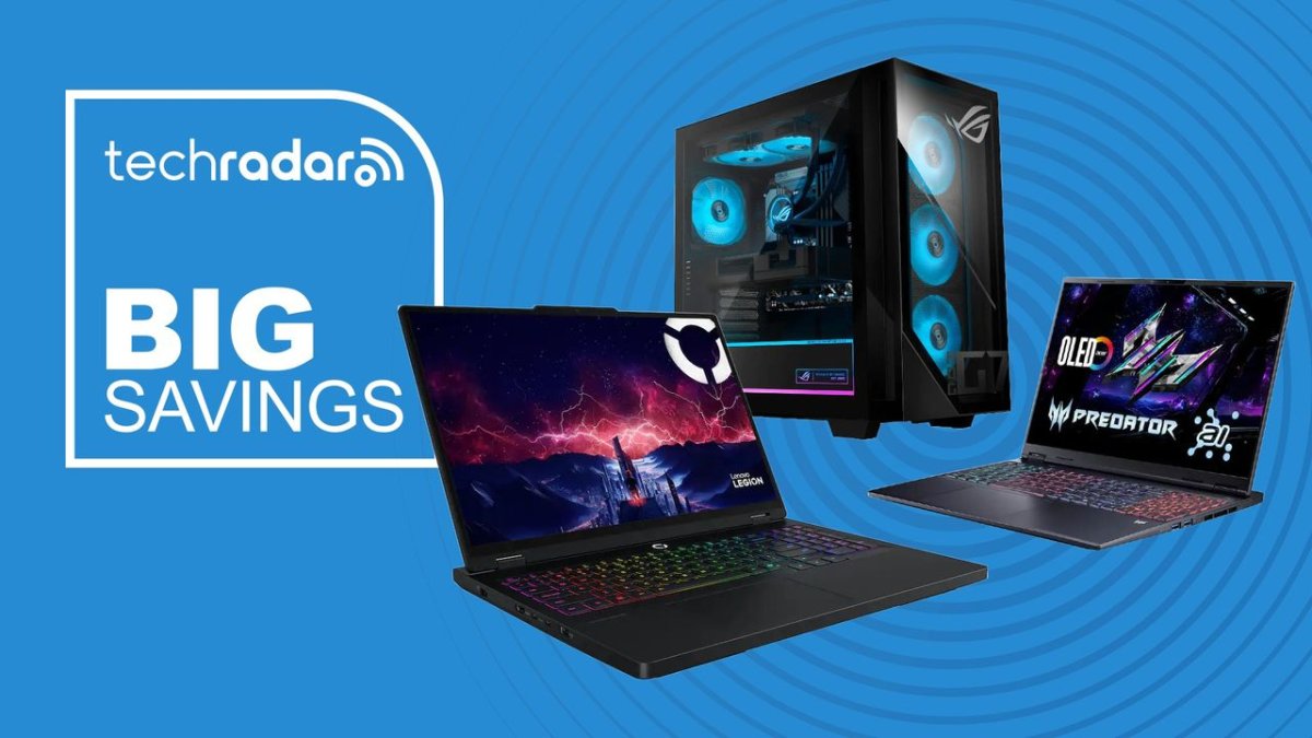 Desktop computer and laptop configured for video editing feature DDR5 memory, RTX 50 series graphics, and solid state stor...