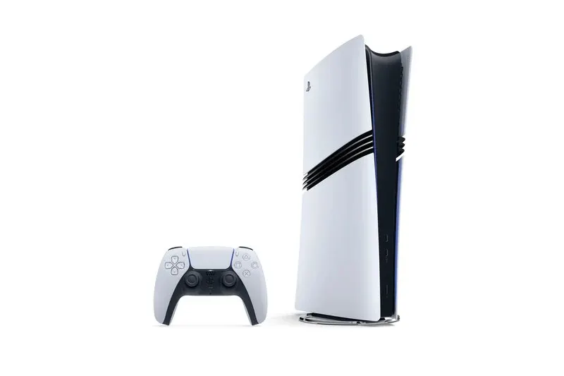 Sony PlayStation 5 Slim console packaging is displayed alongside recent Chinese market pricing updates.