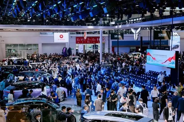 Debut vehicles are displayed at the Auto China 2026 exhibition in Beijing.