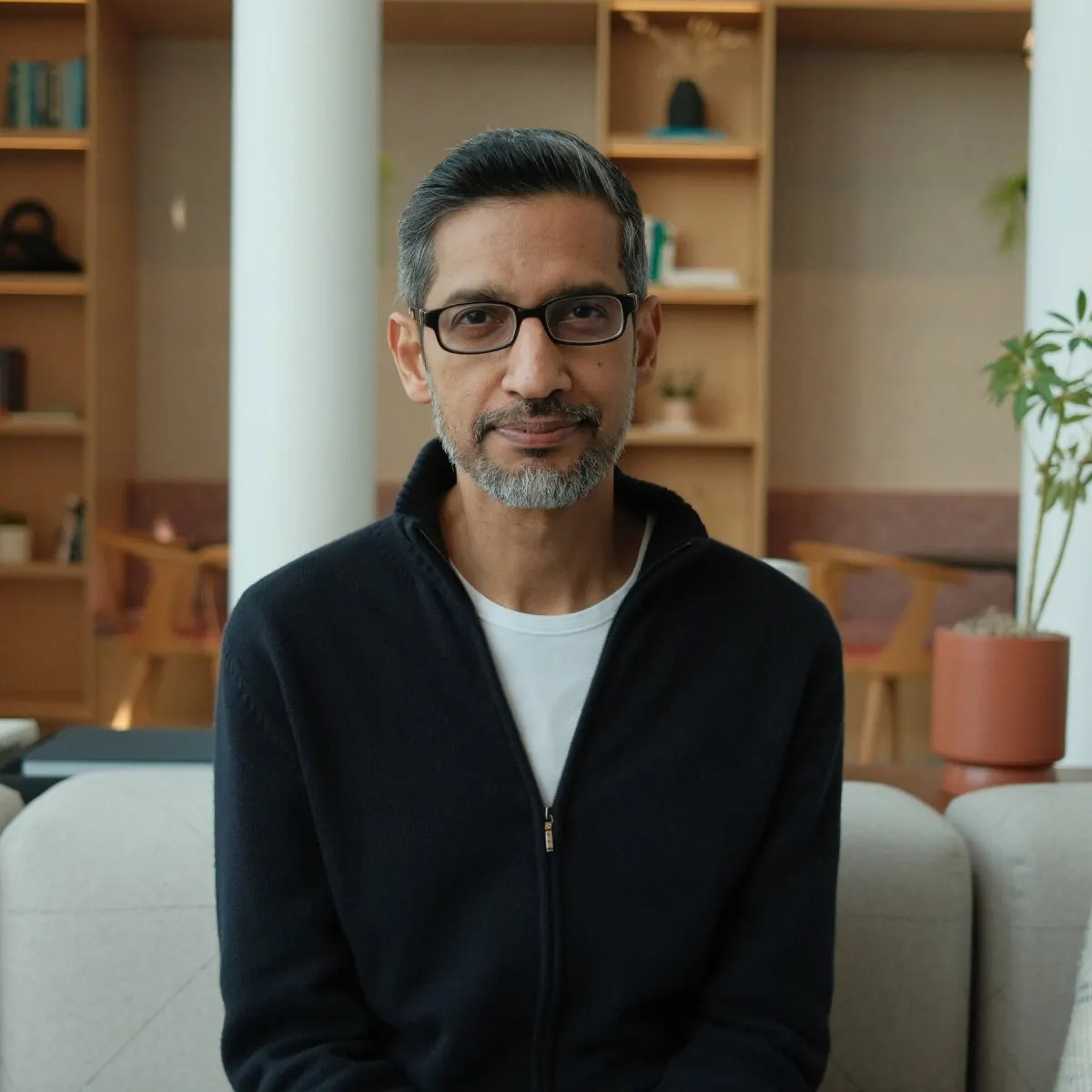 Google CEO Sundar Pichai discusses AI anxiety and Google Search with Hard Fork hosts.