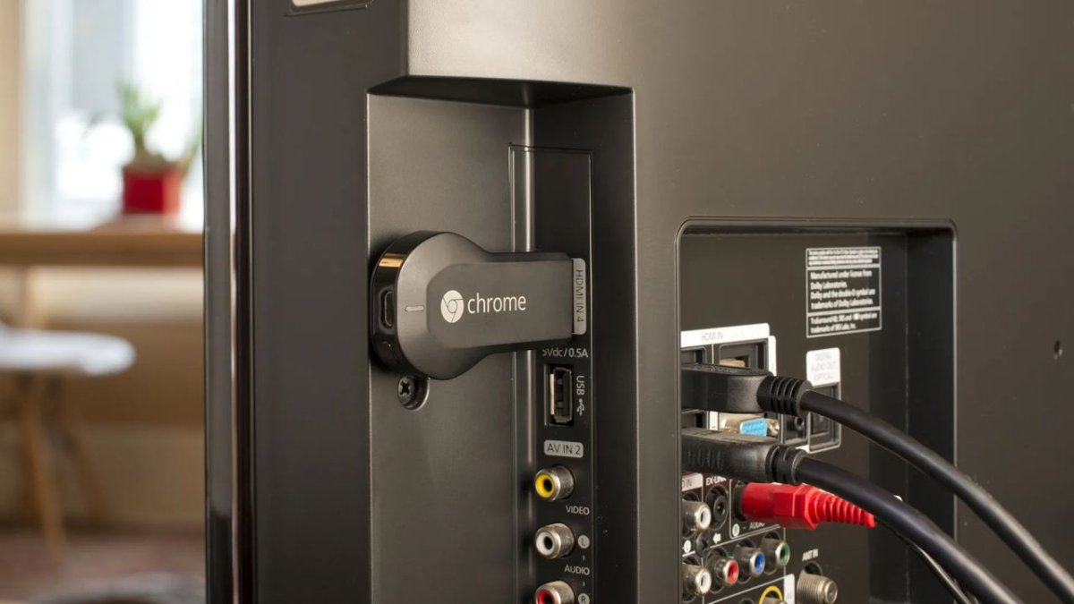 Google Chromecast devices display the updated 4K model with Google TV alongside legacy hardware.