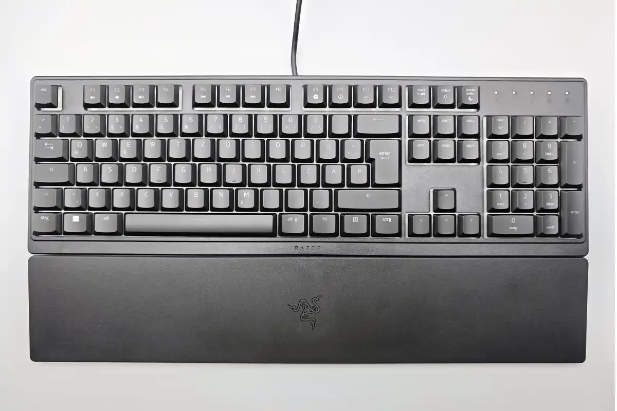 Razer Ornata V3 X membrane gaming keyboard featuring a slim ergonomic design and single zone backlighting