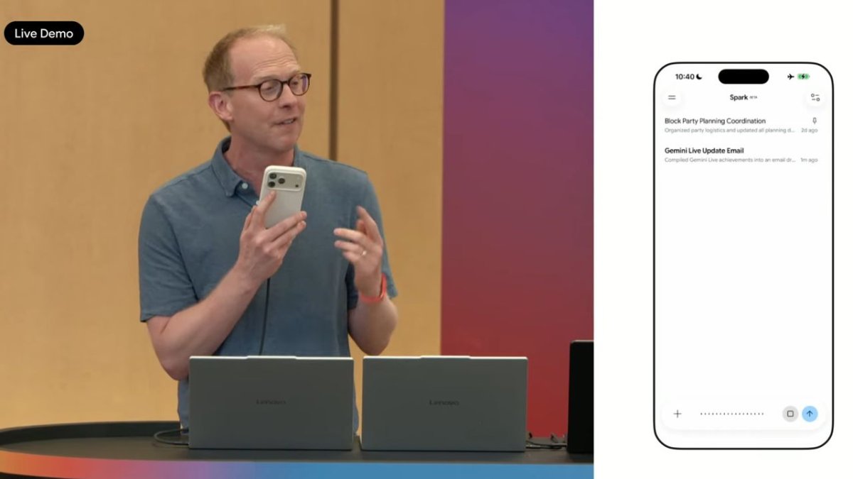 Yes, Google used an iPhone (not a Pixel) to demo Gemini Spark at Google I/O — but that actually makes perfect sense