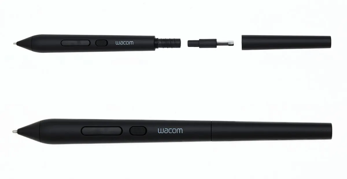 The Wacom Art Pen 2 digital stylus features a rotation-sensitive barrel for precise drawing control.