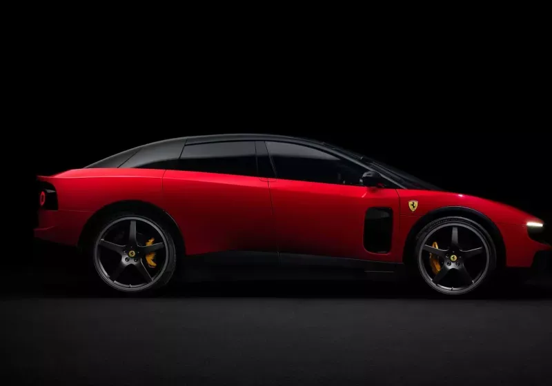 Ferrari Luce EV with 1,000 horsepower and four motors, with Jony Ive design input.