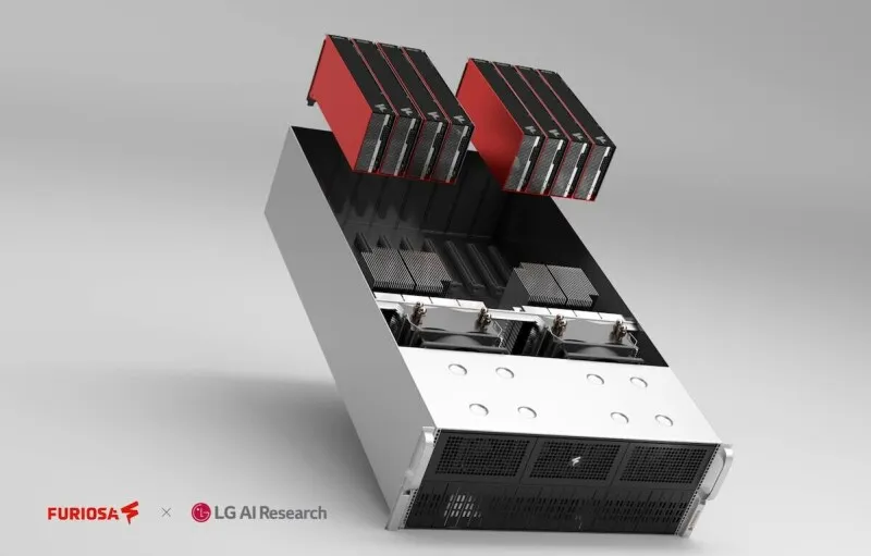 Broadcom and FuriosaAI logos displayed together.