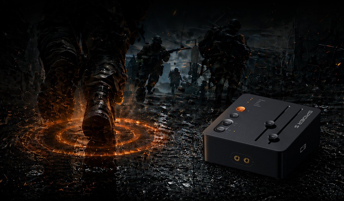The Fosi Audio C3 gaming sound card features StepSense spatial audio processing and physical desktop controls.