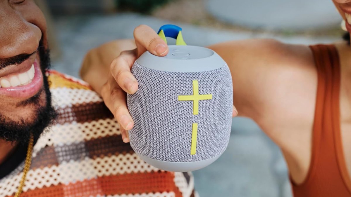 The Ultimate Ears Wonderboom 4 Bluetooth speaker features a floating chassis and an IP67 water resistance rating.