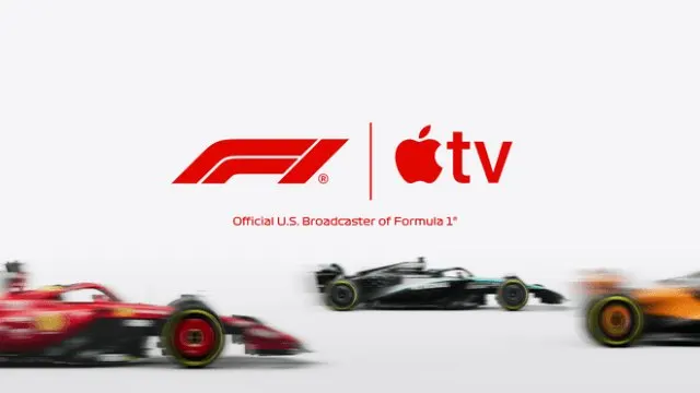 Chart displaying Apple TV Formula One streaming rights timeline and regional expansion strategy.