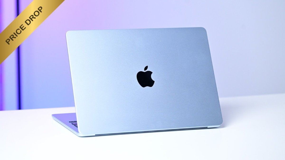Apple iPhone Air MagSafe Battery Pack and M5 MacBook Air displayed together