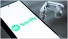 Spotify stock chart showing a 13% increase after announcing 2030 financial guidance and new features
