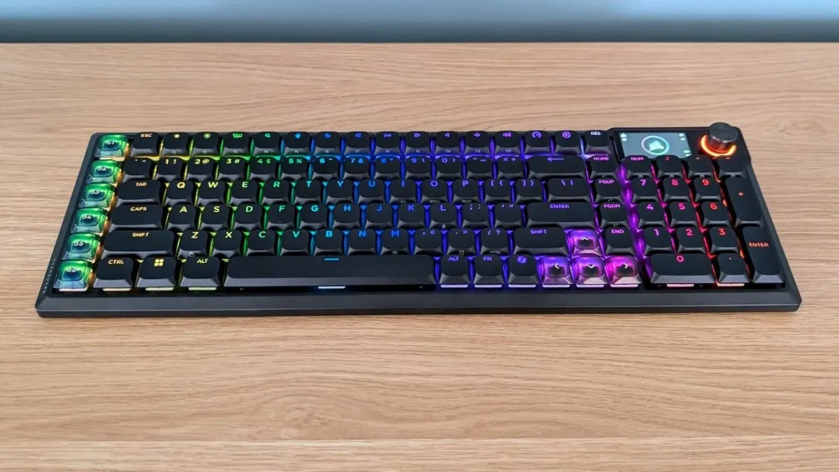 Corsair Vanguard Air 99 wireless keyboard with a compact aluminum chassis and low-profile keys