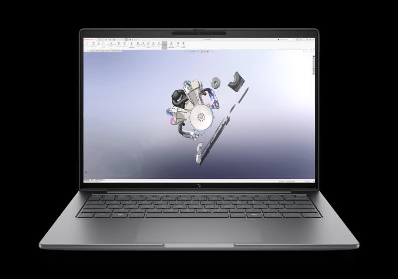 HP laptop screen showing a BIOS firmware update progress bar during a Windows Update installation
