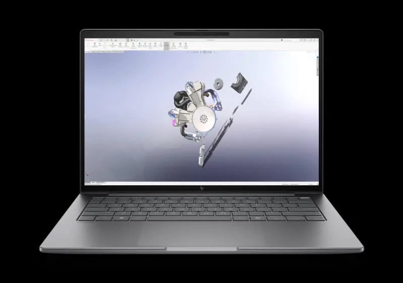 HP laptop screen showing a BIOS firmware update progress bar during a Windows Update installation
