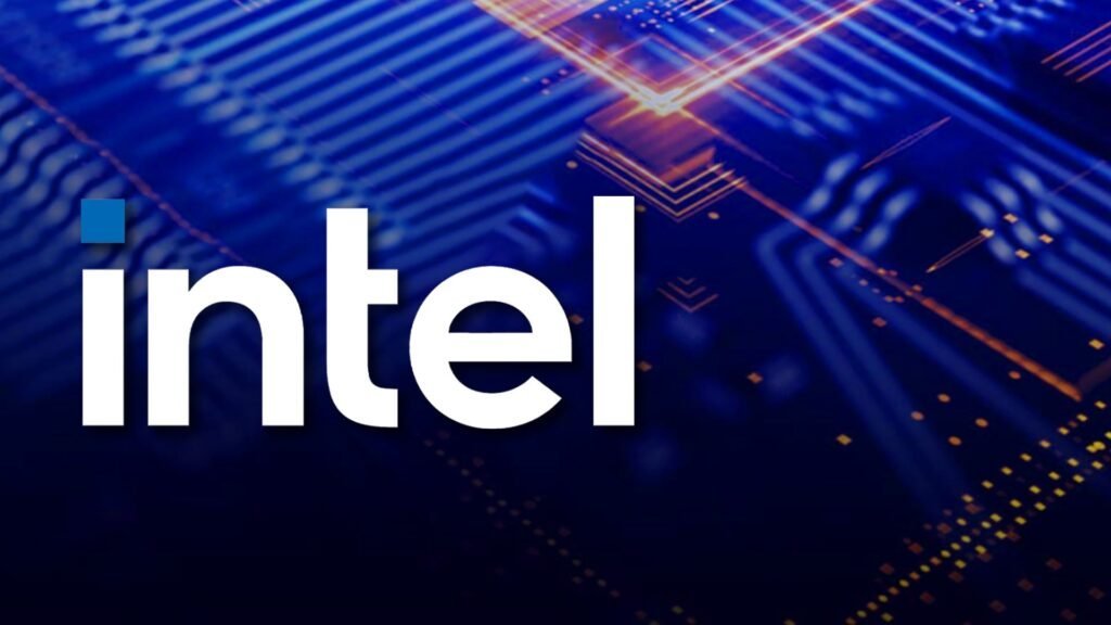 Technical diagram illustrating Intel seven angstrom chip manufacturing and transistor scaling research