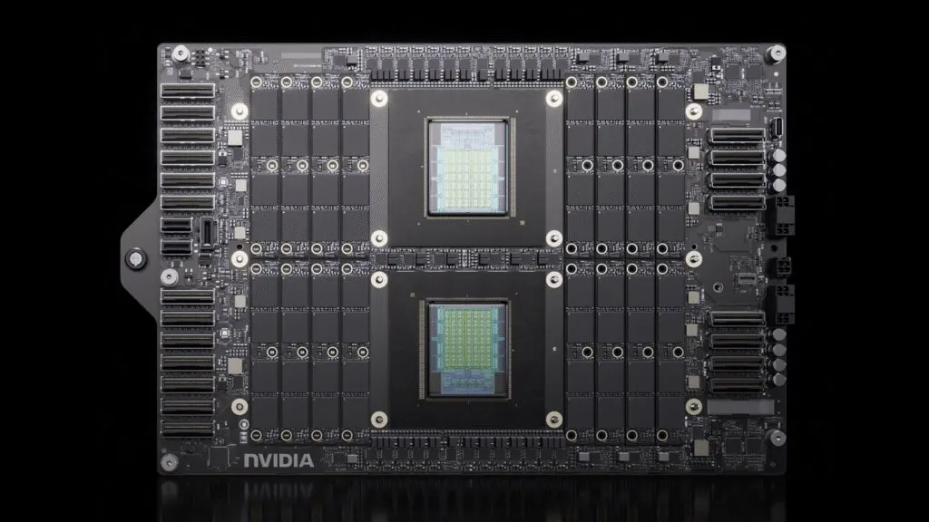 Detailed schematic of Nvidia central processing unit architecture with integrated graphics components