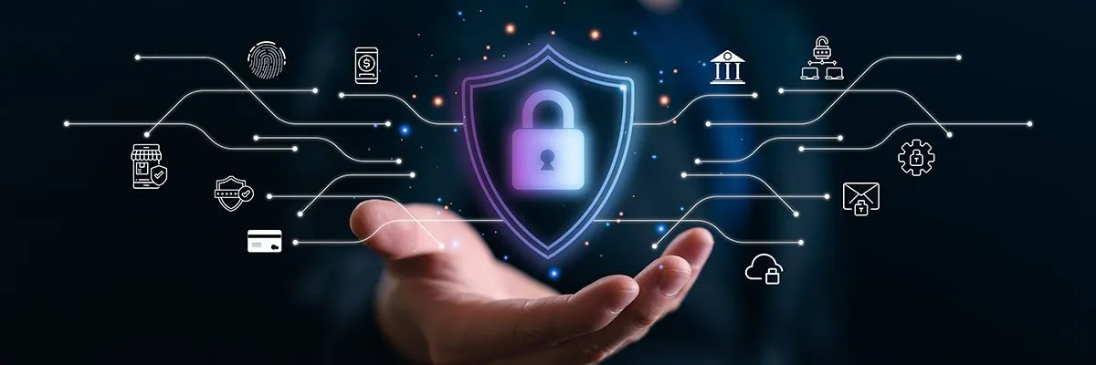 Schematic overview of the UK National Cyber Shield architecture and AI-driven threat detection network.