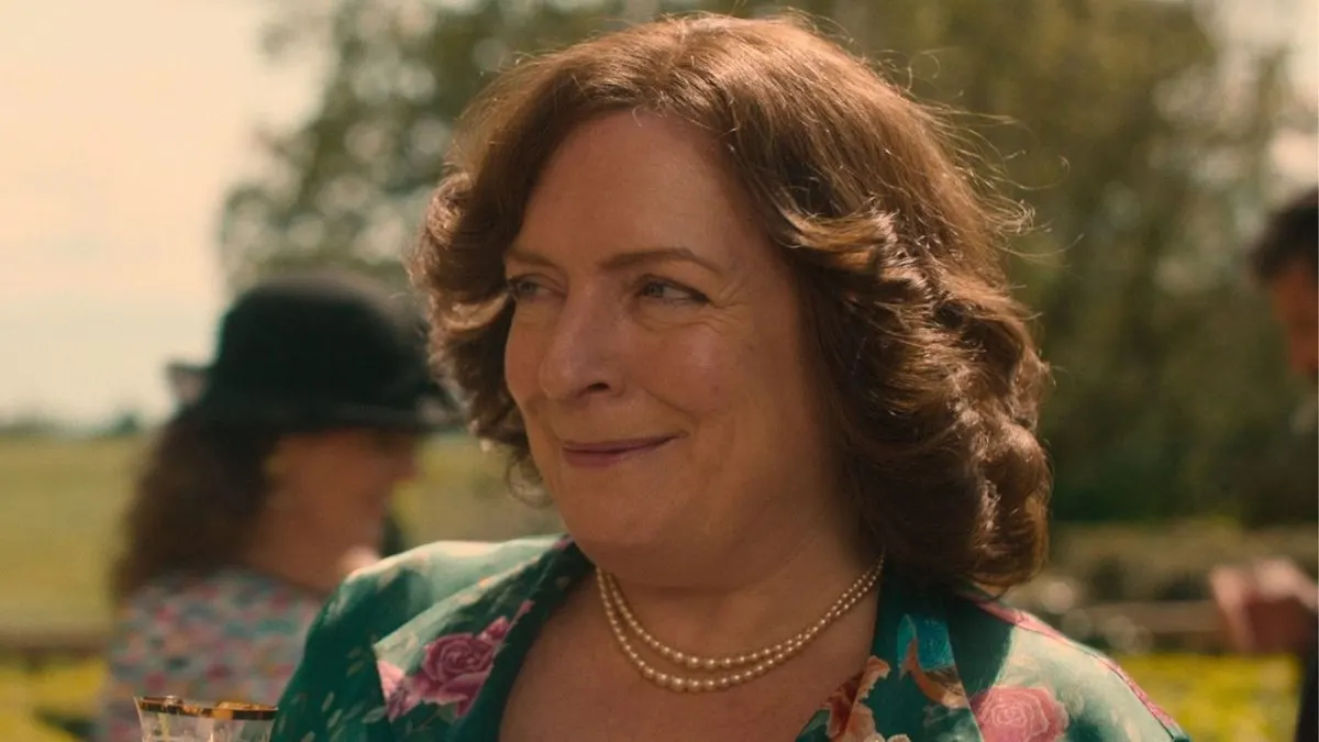 A quiet scene between two characters hinting at a developing romantic connection in Rivals Season 2 Episode 4.