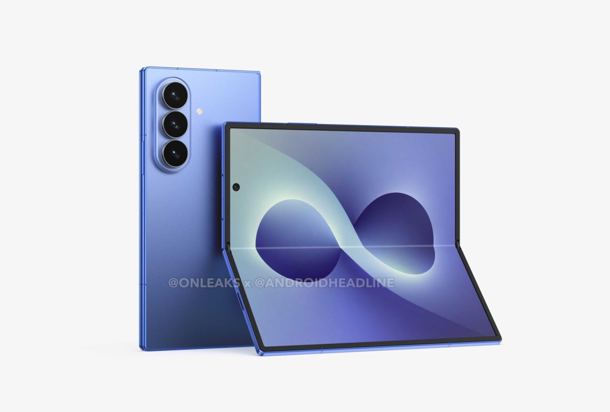 The Samsung Galaxy Z Fold 8 Ultra foldable smartphone highlights improved crease reduction engineering.