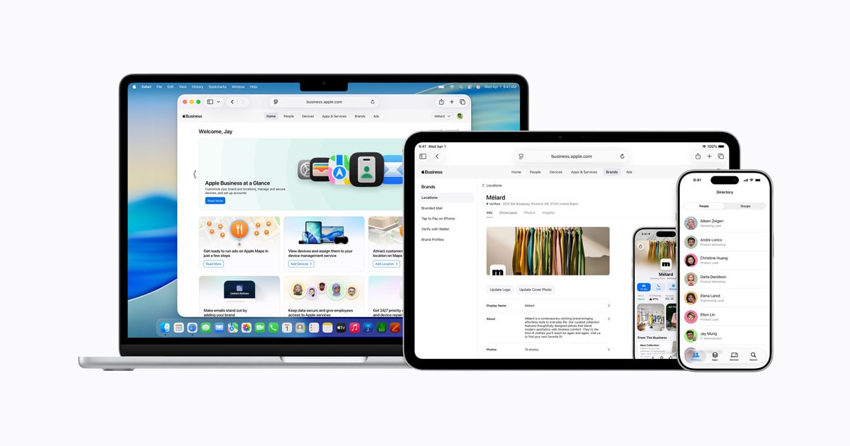 Apple Business Unifies Enterprise Tools With Privacy-First Advertising