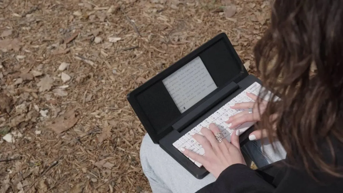 The Zerowriter Fold is an e-ink word processor with a physical keyboard designed for focused writing.