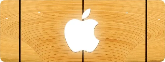 Apple stock chart displays a record price milestone.