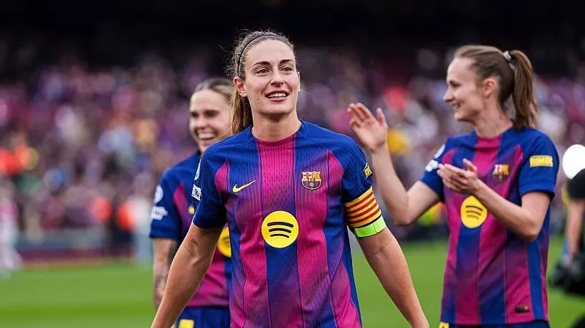 Barcelona vs Lyon Women's Champions League final match preview graphic