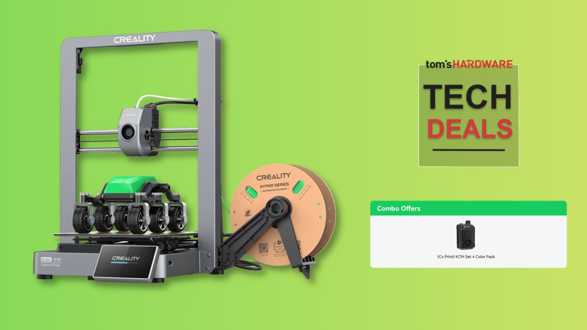 Creality Ender-3 V3 3D printer with CoreXZ kinematics and integrated color mixing extruder