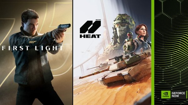 A James Bond interactive game runs on a cloud gaming streaming platform dashboard.