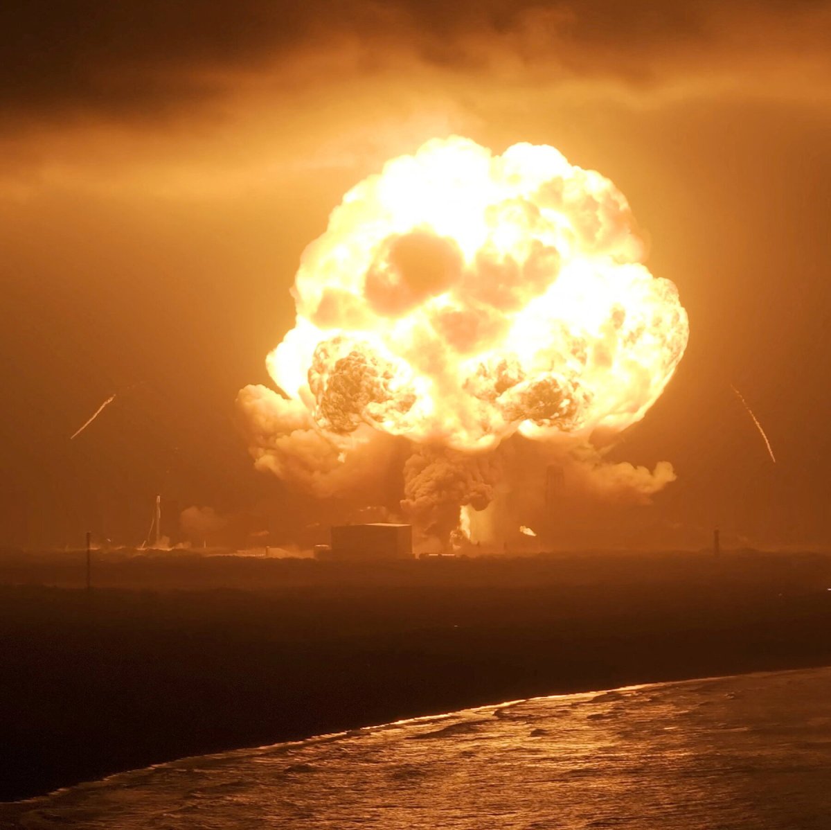 Blue Origin rocket on launchpad following Thursday's explosion that creates a major setback for Jeff Bezos.