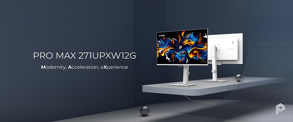 MSI PRO MAX 271UPXW QD-OLED desktop monitor