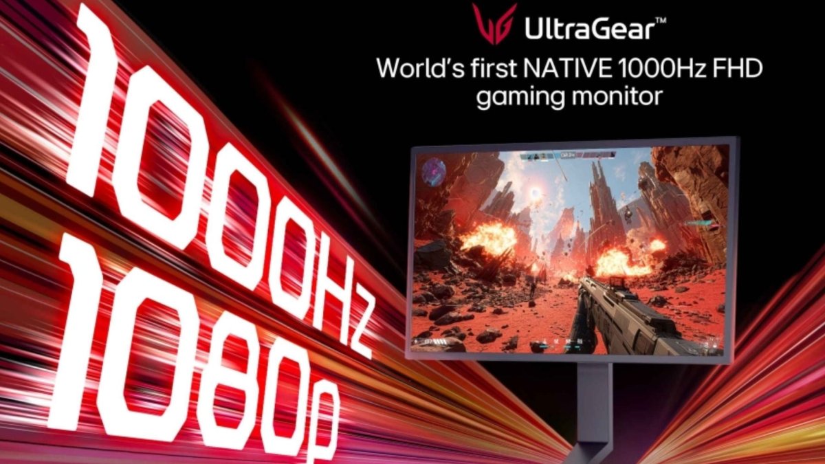 LG Unveils "World's First" Native 1,000Hz UltraGear Gaming Monitor