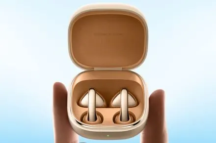 The Samsung Galaxy Buds Able clip-on earbuds feature an open-air design that utilizes conduction technology.