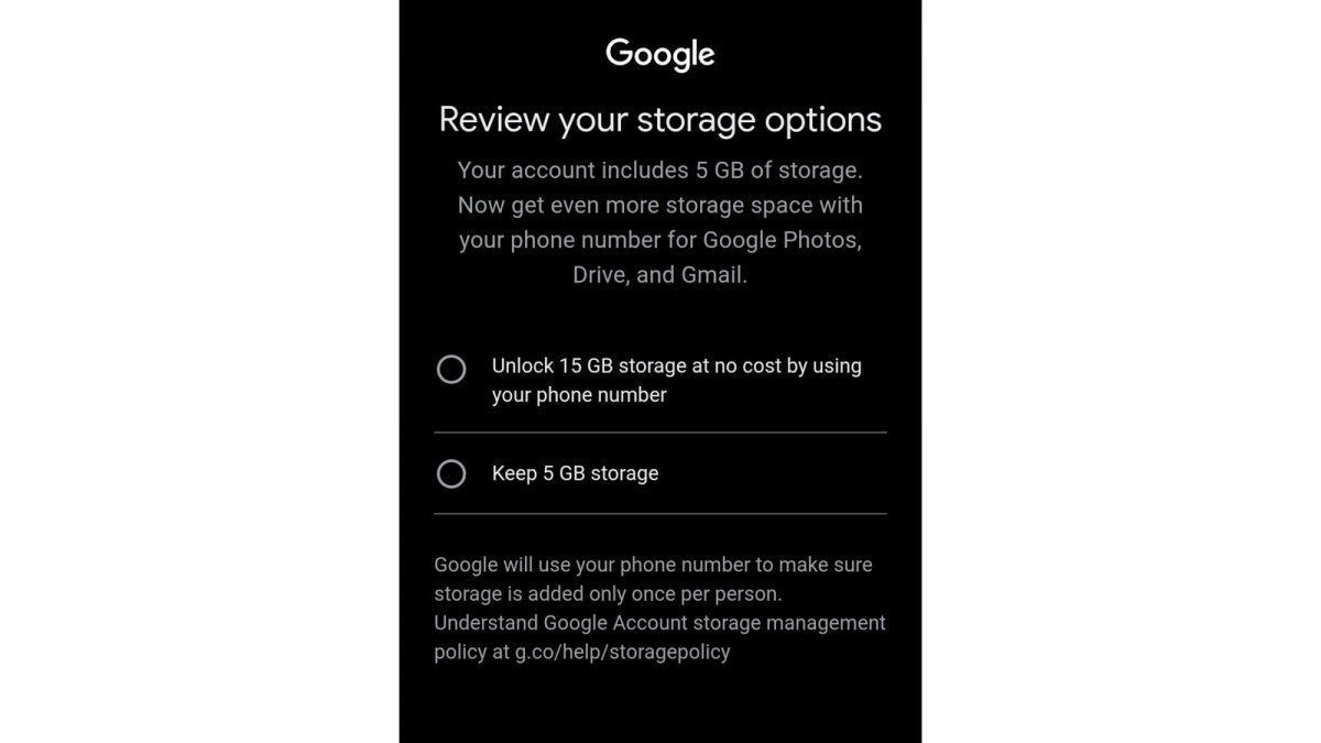 Google Reduces Free Storage for New Accounts to 5GB