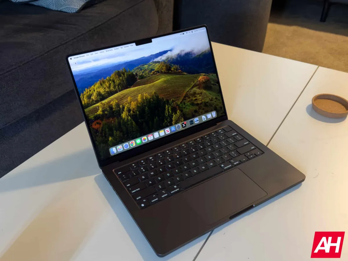 Apple MacBook Pro models feature a privacy display to prevent shoulder surfing in shared workspaces.