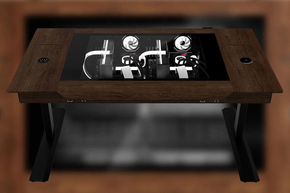 Lian Li DK-07 Wood: Desk-Mounted Dual System Chassis Review