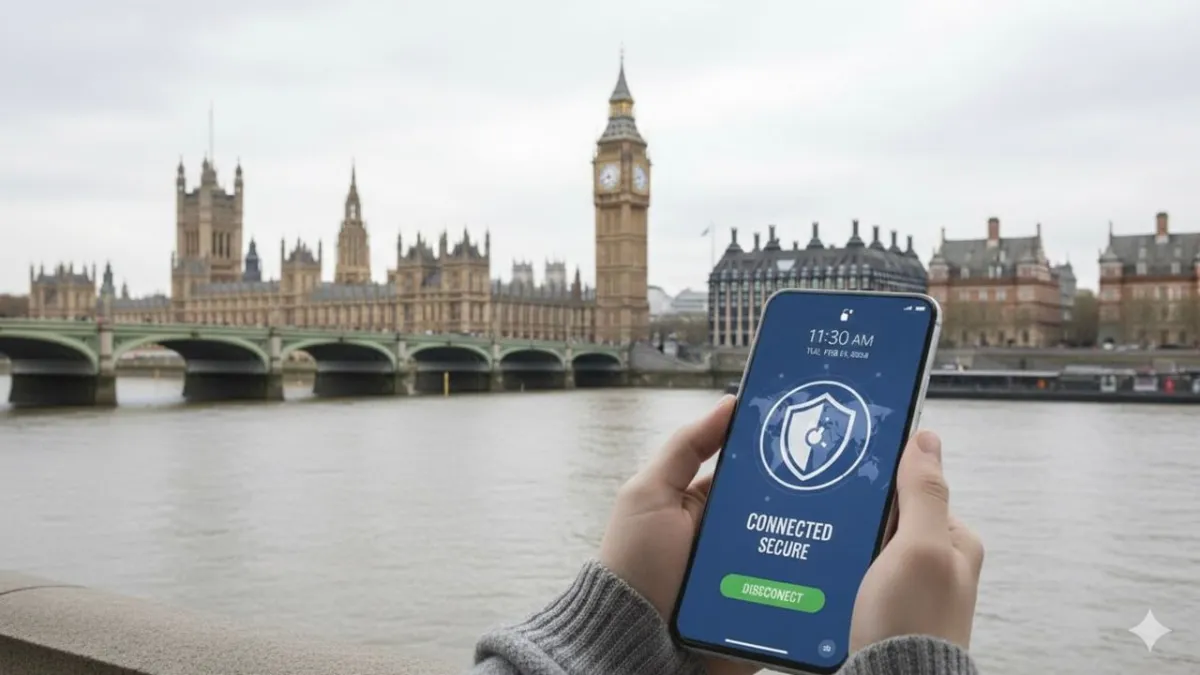 This graphic illustrates the UK online safety consultation and its potential impact on VPN age restrictions.