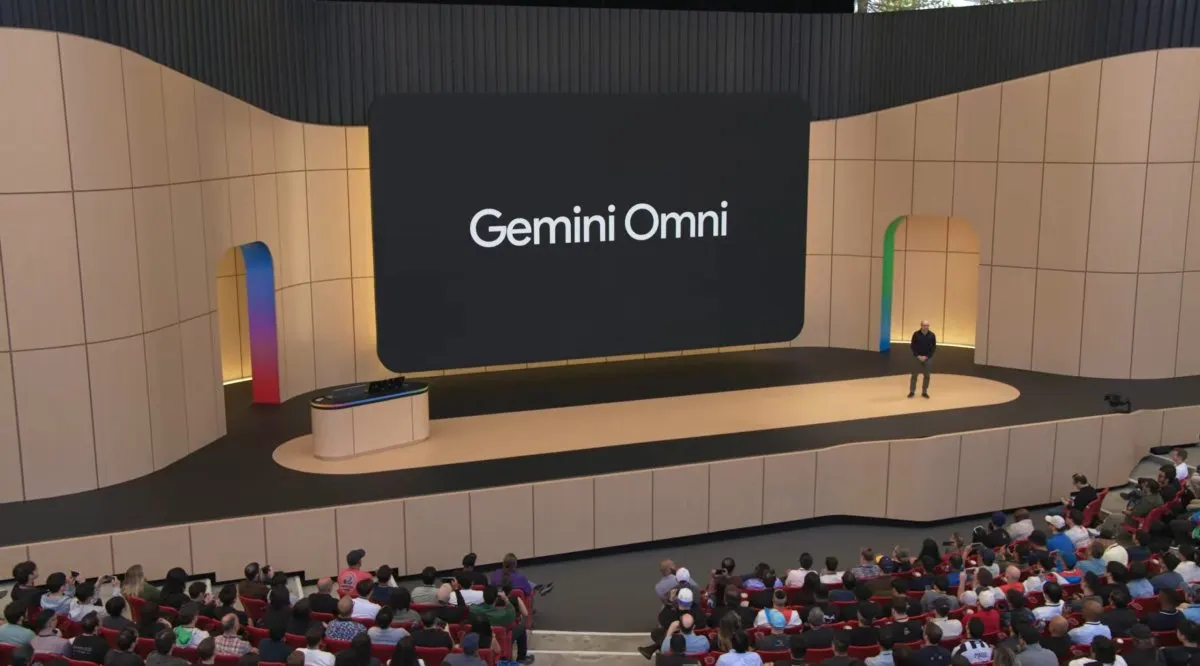 This diagram shows the architecture and capabilities of Google Gemini Omni announced at the 2026 developer conference.