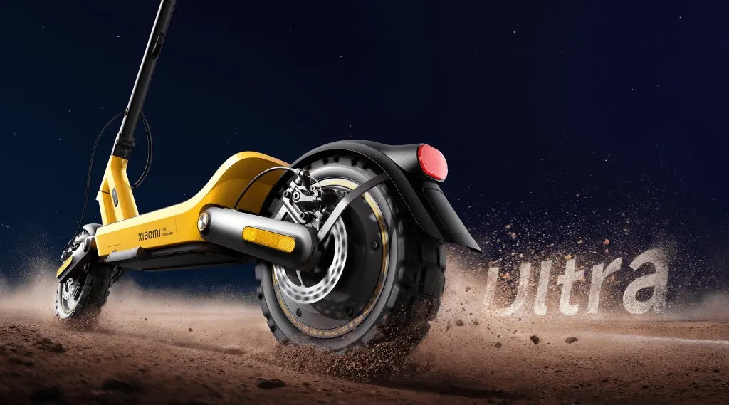 The Xiaomi Electric Scooter 6 series lineup is displayed at MWC 2026 in Barcelona.