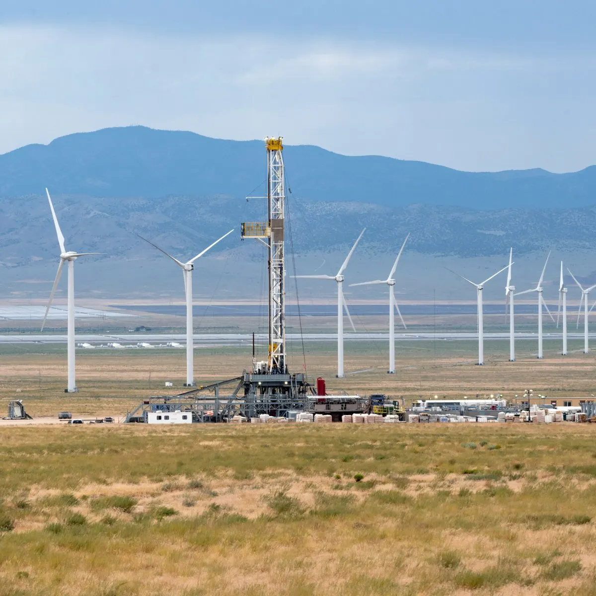 Fervo Energy drilling equipment extracts geothermal energy for power generation.
