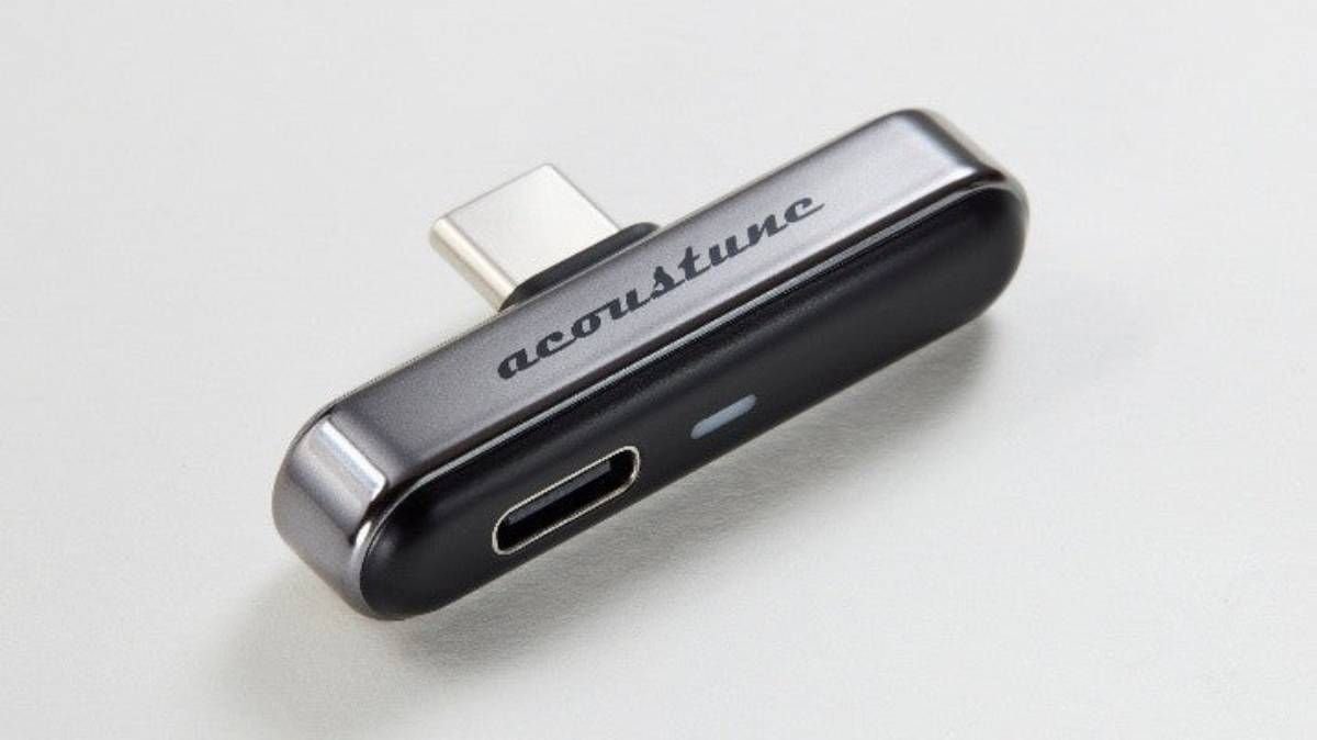 The Acoustune ATX001 USB-C adapter connects to iPhones and enables aptX Lossless and LDAC Bluetooth audio.