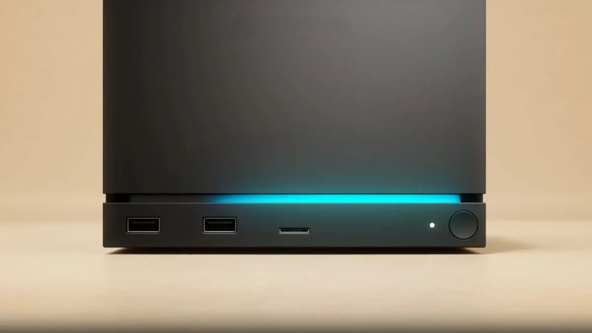 RAM memory modules sit beside a Steam Machine console to illustrate hardware supply constraints