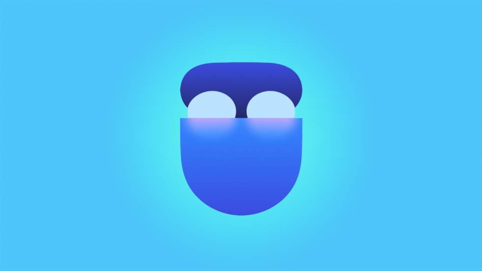 The updated Google Pixel Buds app icon displays a modern gradient design.